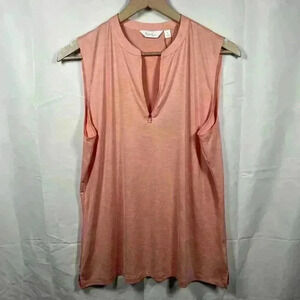 Walter Hagen Women’s Sleeveless Golf Polo Rose Thorn Large NEW